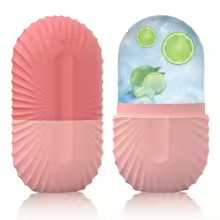 Molde de silicone para cubos de gelo facial para cuidados de beleza e pele, rolo de gelo facial de silicone